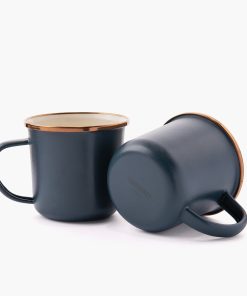 Enamel 2-Tone Mug Set Indigo Blue