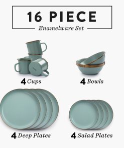 Enamelware Dining Collection - Mint