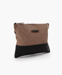 Neelum Zipper Pouch - Khaki