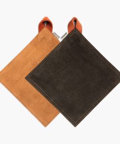 Reversible Suede Hot Pad Set