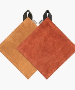 Reversible Suede Hot Pad Set