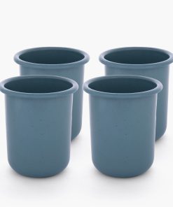 Rolled Enamelware Cup Set