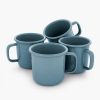 Rolled Enamelware Mug Set